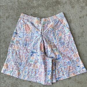 Jantzen Vintage Made in USA Womens Colorful High Waisted Elastic Shorts